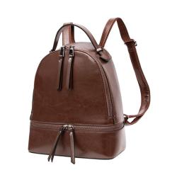 2024 Wholesale New Arrival Oiled Genuine Leather Backpack Bag For Women Luxury