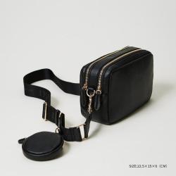 Hot Sale PU Leather Simple And Casual Bag Customize Logo Premium Cross Body Bag Adjustable Women Shoulder Bag