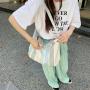 ZWY093 New Striped Flower Cotton Shoulder Bag Wholesale Fashion Girls Crossbody Bag Travel Work Picnic Vacation Shoulder Bag