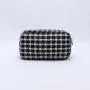 Keymay New Design 5 colors Women Storage Travel Toiletry Bag Organizer Plaid Cosmetic Bag Checkered Makeup Bag