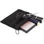 Black Mesh Zipper Storage Bags Cosmetic Makeup Pouch Travel Organizer Nylon Mesh Bag