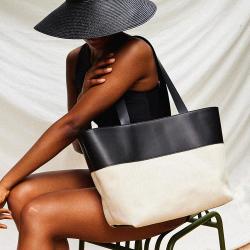 2024 Autumn And Winter New Arrival Fashion Canvas Bag Large Capacity Leather Tote Bag Shoulder Bag For Women