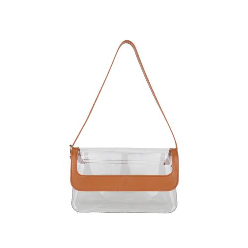 2023 new version of fashion shoulder mesengers transparent jelly bag custom clear crossbody see through bag