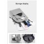 Wholesale Custom Lightweight Three-piece Set Large Capacity Computer Laptop Backpack With Crossbody Bag and Clutch Bag
