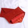 Custom Embroidery Velvet Lining Satin Envelope Jewelry Pouch Packaging Gift Bag With Button