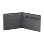 customized bi-fold pu carbon fiber leather ID window purse men leather wallet pocket slim wallet for men