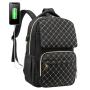 Custom 15.6 Inch Women School Backpack Spacious Laptop Bag Computer Bags Work Bookbag Laptop Backpack with USB Charging Port