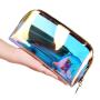 Gelory Customizable Laser Magic Color Makeup Bag Thickened Transparent Waterproof TPU Travel Cosmetic Storage Bag
