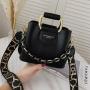 2024 Winter New Bucket Bag Three Shoulder Belt Chain Handbag European And American Fashionable Women's Shoulder Bag