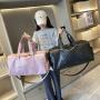 custom logo luxury pu duffel bag for girls smell proof leather outdoor multifunctional fitness travel bag bolso viajero