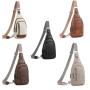 ZR673 Unisex Chest Bag Waterproof Shoulder Bag Sports Travel Crossbody Leisure Solid Color Business High Quality Bag Print logo
