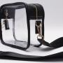 Fashion RTS Stadium Approved Candy Color Crossbody Clear PVC Bag Messenger Bag Clear Purse Transparent Shoulder Sling Bag