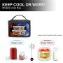 Gelory Black Insulated Cooler Bags Thermal Lunch Bags Work Office Picnic Bento Box LunchBag for Food Containers