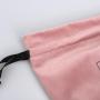 Wholesale Screen Printing Velvet Bottom Gift Candle Bag Drawstring Luxury Soft Cosmetic Hair Wig Packing Velvet Dust Pouch