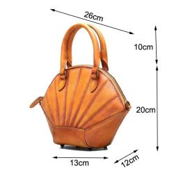 2024 Custom Genuine Leather Luxury Shell Design Bags For Women Ladies Handbag
