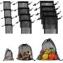 Wholesale Nylon Mesh Drawstring Bag With Clips For Swimming Collecting Toys Laundry Sports Gym Beach Travel