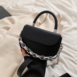 2023 Trendy Latest Sac A Main Femme Thick Chain Pu Small Bags  Casual Women Tote Bag  Handbags For Ladies