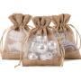 Latest Wholesale Organza Wedding Party Welcome Favor Bags Burlap Drawstring Gift Pouch Bag