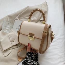 Minissimi Sac A Main Contrast Color Women Shoulder Bag Woman Hand Bage Pu Leather Cute Bag