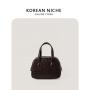 Trendy Design Advanced Handbag PU luxury simple dinner bag Retro Style Square Hand bag for Women