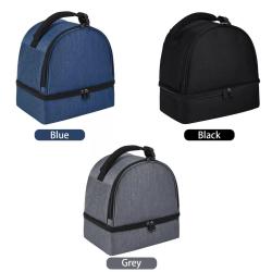 Portable bento bag large thickened student lunch bag Oxford cloth one shoulder outdoor picnic thermal insulation bag
