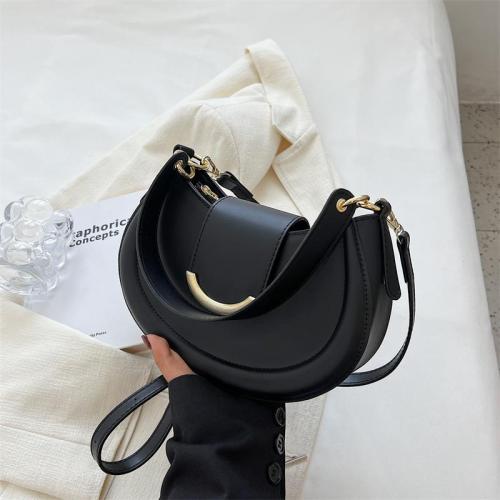 Semicircular Pure Tote Bolsos-Para-Mujeres- Underarm Bucket Bolsas Para Mujer Handbag Tote Bag Taschen