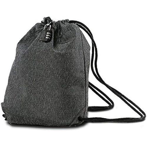 UHMWPE Fabric Knapsack with Combination Lock Anti Knife Bag Water Proof Drawstring Level 5 Cut Resistant Anti-theft Bag
