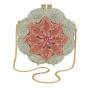 Rose Water Diamond Thread Hollow Metal Crystal Evening Package