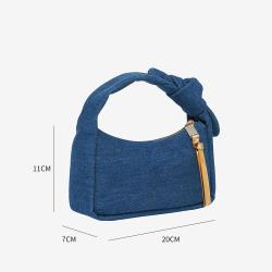 2024 Custom New Arrival High Quality Fashion Canvas Denim Handbag Shoulder Bag Accept Customized Size For Women Handbag