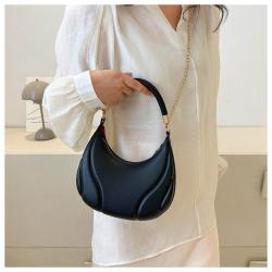 HR259 Handheld Minimalist Multi Colors Underarm Bag PU Textured Women's Shoulder Bag Niche Design Crossbody Dumpling Shape Bag
