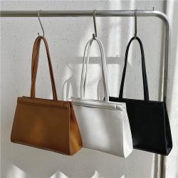 Custom Woman Elegant Temperament Underarm Shoulder Bag Solid Color Large Capacity Women Handbag PU Leather Women's Tote Hand Bag