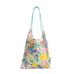 ZR891 Shopping Bag Cloth Cotton Printing Fashion Woman Tote Bag Drawstring Environmentally Friendly Shopping Underarm Bag