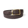 OEM ODM Customized Logo Designer High Quality Genuine Real Ostrich Skin Leather Business Belt Luxury Belt With Buckle For Men