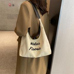Fashion Canvas Tote Bag Plain Letter Handbag Manufacturer Customize Magnetic Button Para Mujeres Bolso Bolsas CY123