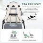LOVEVOOK 40L TSA Flight Approved 17 inch Laptop Bags Luggage Waterproof Men Women Travel Carry on Backpacks with 3 Packing Cubes