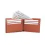 High quality leather men's wallet with flap design with rfid blocking credit card pockets