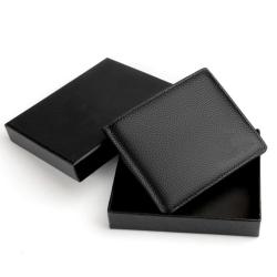 Fashion Mens Vegan Leather Slim Wallet RFID Blocking Bifold Wallets Leather Card Holder Wallet for Men