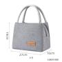 Eco-friendly reusable natural color washable kraft paper cooler bag Takeaway Seafood Thermal insulation lunch bag