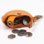 Top Layer Genuine Leather Retro Handmade Round Coin Purse Small Storage Bag Creative Gift Coin Bag