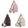 ZR537 New Women's PU Chest Bag Wholesale Single Zipper Shoulder Women's Bag Earphone Hole Portable Side Scarf Pendant Bag
