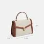 2024 New Brown Smooth Women Handbags Luxury Pu Leather Ladies Hand Bag Custom Brands Purses Woman Crossbody Shoulder Bag