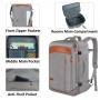 Flight Approved Carry on Mens Expandable Daypack Business Weekender Overnight Travel Laptop Backpack with 3 Packing Cubes
