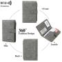 ZR768 Passport RFID PU Bag Travel Document Waterproof Passport Cover Document Card Wallet Ticket Passport Clip Customized logo