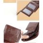 XL302 Accept Customized Logo Genuine Leather Soft Comfortable Triple Folding Billfold Best Selling Men's Short Leather Wallet