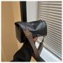 New 2024 commuting leather Shoulder bag solid color fashion large geometric pattern cross-body bag for women's handbags