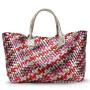 2024 OEM  Luxury Designer women hand made tote Bags Female Woven Shoulder Bags factory Custom logo rainbow beach fashion handbag