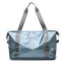 Custom large capacity women gym waterproof travel organizer sports duffel tote bags with shoe compartment
