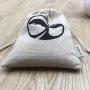 Custom Natura Jute Drawstring Bag