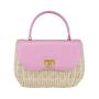 Manufactured Handcrafted Women Cross Body Straw Braid Beach Bag Luxury Ladies PU Leather Handbags Women Designer Bags Handbag