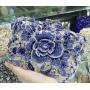 Wholesale sac a main Luxury boutique Clutch Women Crystal Rhinestone Wedding Handbag Party Purse Flower Evening Bags